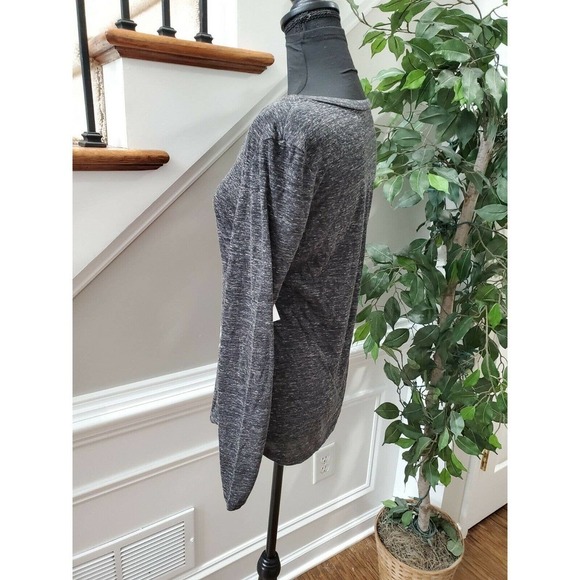 Boxer Craft Women's Gray Polyester Long Sleeve V-Neck Casual Shirt Size Small - Picture 5 of 10
